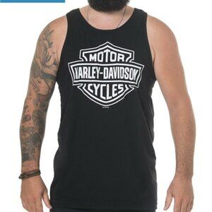 Harley-Davidson | Classic White Bar & Shield Logo Sleeveless Tank | Size 2XL
